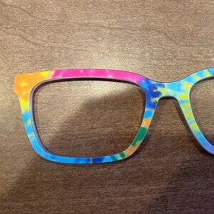 Pair Eyewear Glasses Larkin Frame Topper - The Rainbow Tie-Dye